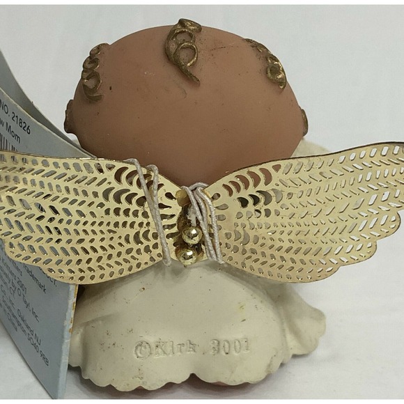 Angel Cheeks 2 1/2" With Baby and Sign NEW MOM Figurine Collectible Decor - Picture 2 of 5